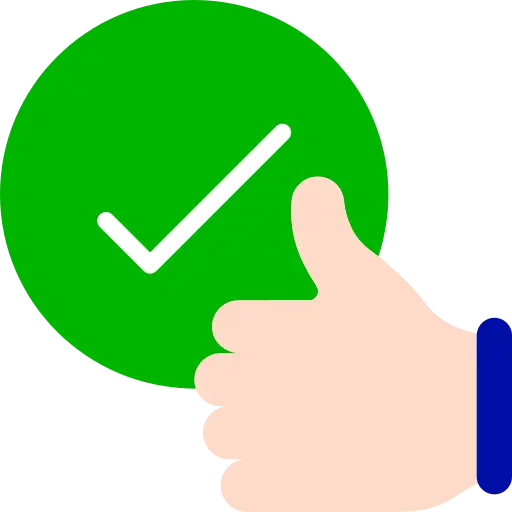 Mano con el pulgar hacia arriba