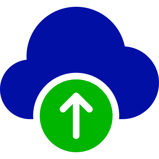 nube con flecha hacia arriba