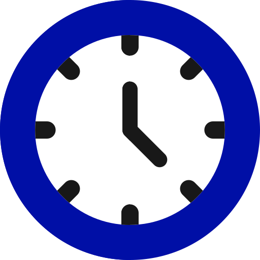 imagen de un reloj color azul